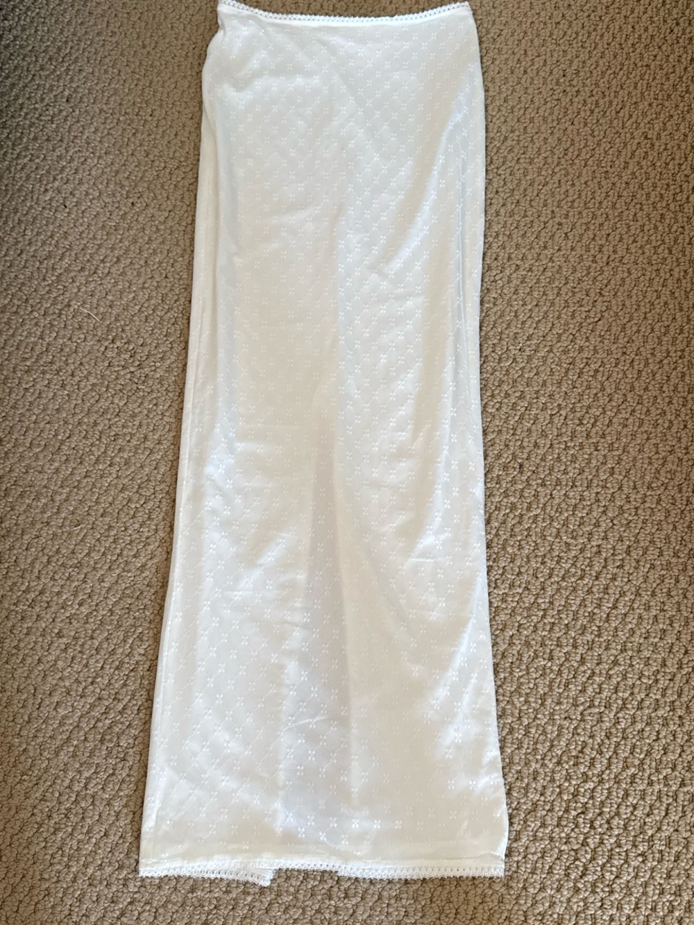 Princess Polly White Maxi Skirt Lace Trim